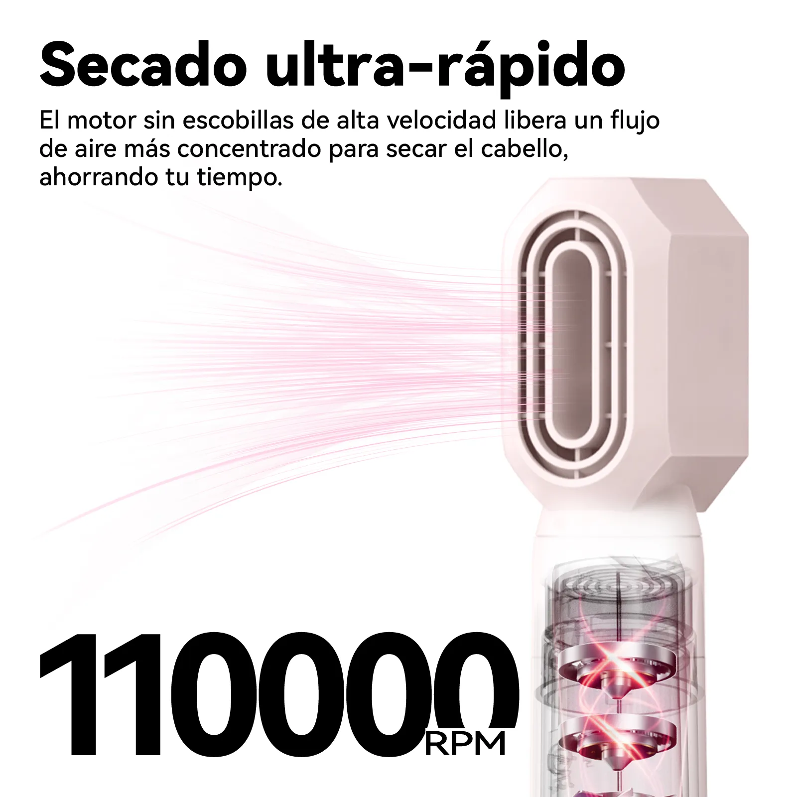 GOKOCO Escova Secadora 5 em 1 Bivolt | Secador de Cabelo Magnético de Alta Velocidade Profissional