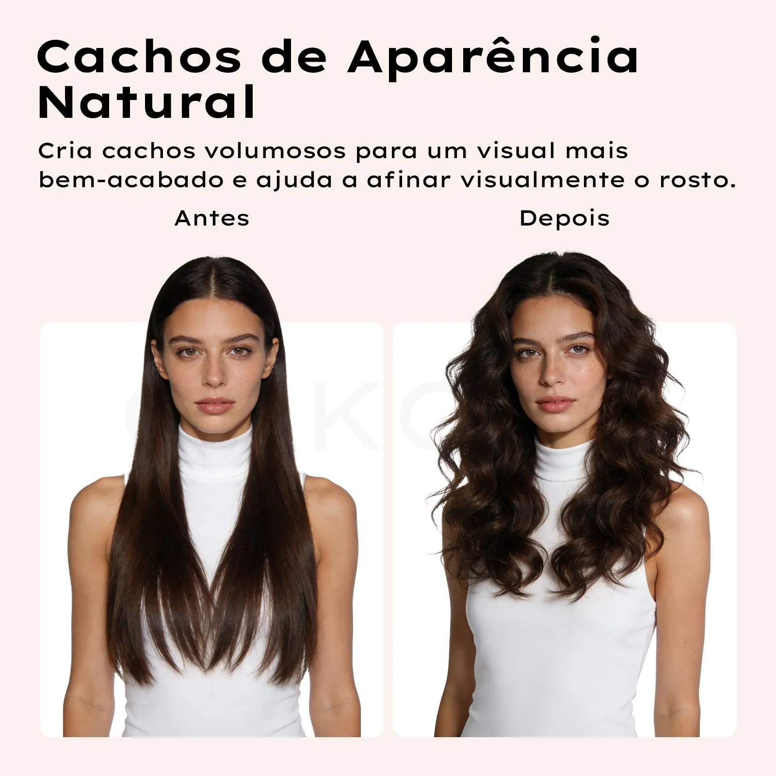 GOKOCO Modelador de Cachos 7 em 1 Bivolt | Ondas e Cachos Perfeitos em Minutos