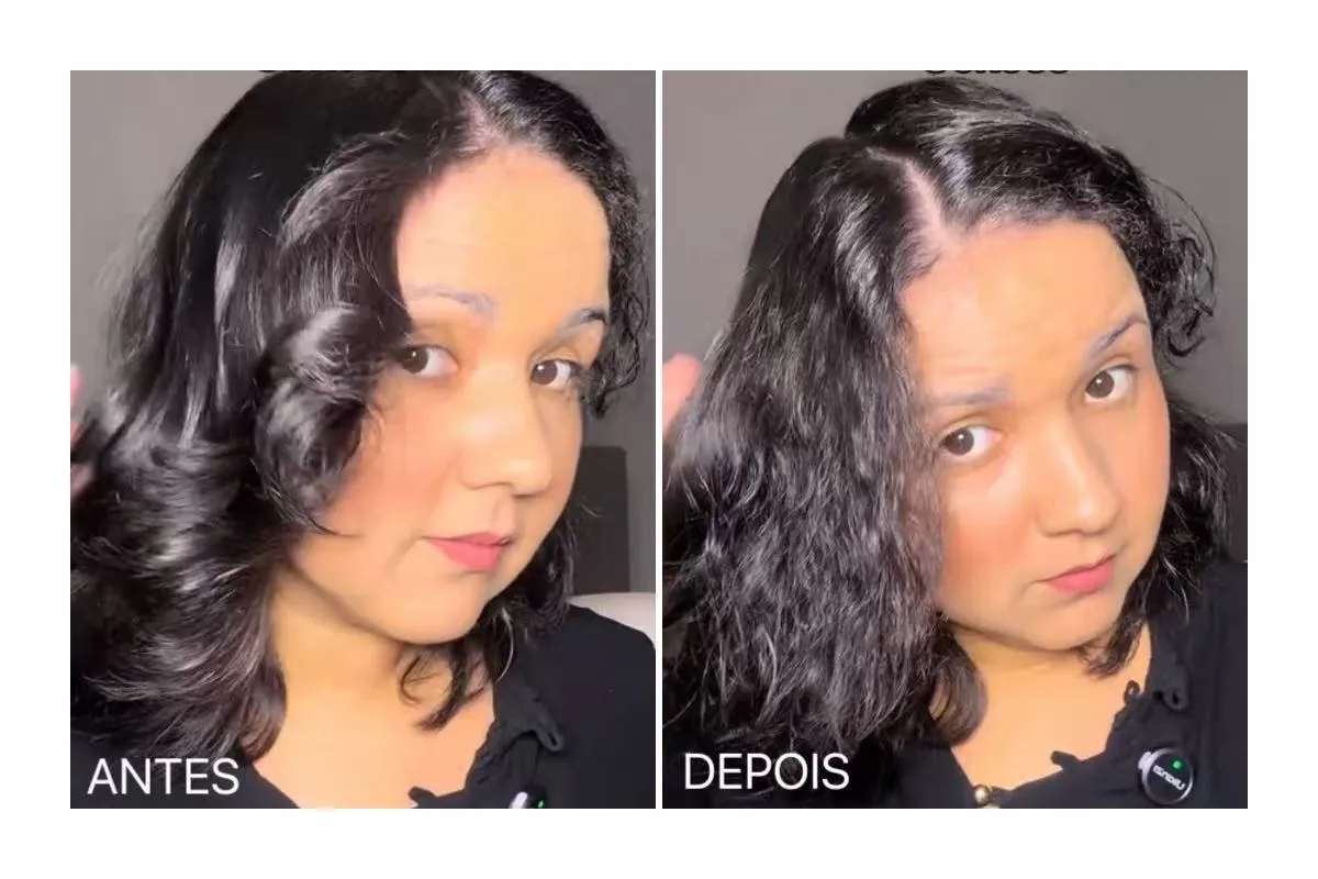 Antes e depois — resultado 1